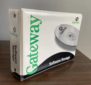 Vintage Gateway Software Disc Storage Binder System Restore CD Works Suite Sound - Picture 1 of 11