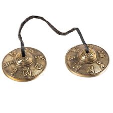 3X(Tibetan Cymbals Meditation Bells 6.5 cm Meditation Chime Bells,Medita