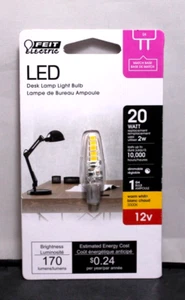 FEIT Electric LED Desk Lamp Light Bulb 170 lumens Warm White G4 20 Watt 12V T2 - Picture 1 of 2