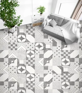 3D Gray Star Tile I5793 Floor WallPaper Murals Wall Print Decal AJ Coco 2024 - Picture 1 of 5
