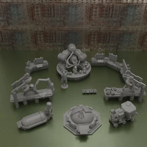 Cyber Sci-Fi Bar Droide Arbeit Landschaft Streugelände Requisite 3D Druck Dnd 28 32mm - Bild 1 von 6