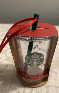 2015 starbucks disney parks cold cup clear tumbler NWT ornament - Picture 1 of 5