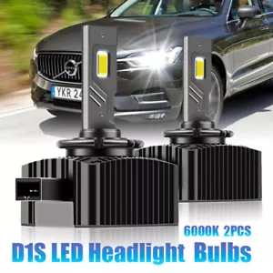 2x D1S LED Headlight Bulbs Low Beam 6000K White 35W For Volvo XC60 2008-2013 - Picture 1 of 9