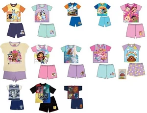 Boys girls pyjamas nightwear shorties pyjama set short character pyjamas - Picture 1 of 11