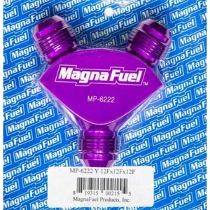 Magnafuel  Y-Block One -12AN Inlet Two -12an Outlets Purple - Bild 1 von 1