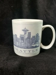 2006 MINT STARBUCKS SEATTLE Starbucks Hometown SKYLINE & CITY INFO MUG 18 oz - Picture 1 of 7