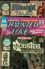 Monster Hunters # 2 Haunted Love # 1 Midnight Tales # 12 Bronze-Age 35c 1977 Lot