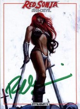 Red Sonja She-Devil Autograph Card #6 Bob Q (Green)