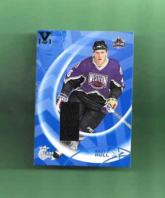1994 ALL STAR JERSEY! BRETT HULL-ST. LOUIS BLUES! 2002-03 BAP ALL STAR ED. 1/1 - Image 1 of 2