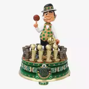LUCKY 18x NBA Champions BOSTON CELTICS Mascot Trophies & Rings Bobblehead NIB! - Picture 1 of 5
