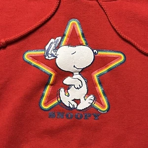 vintage snoopy red hoodie children’s large womens fit great vintage - Picture 1 of 9
