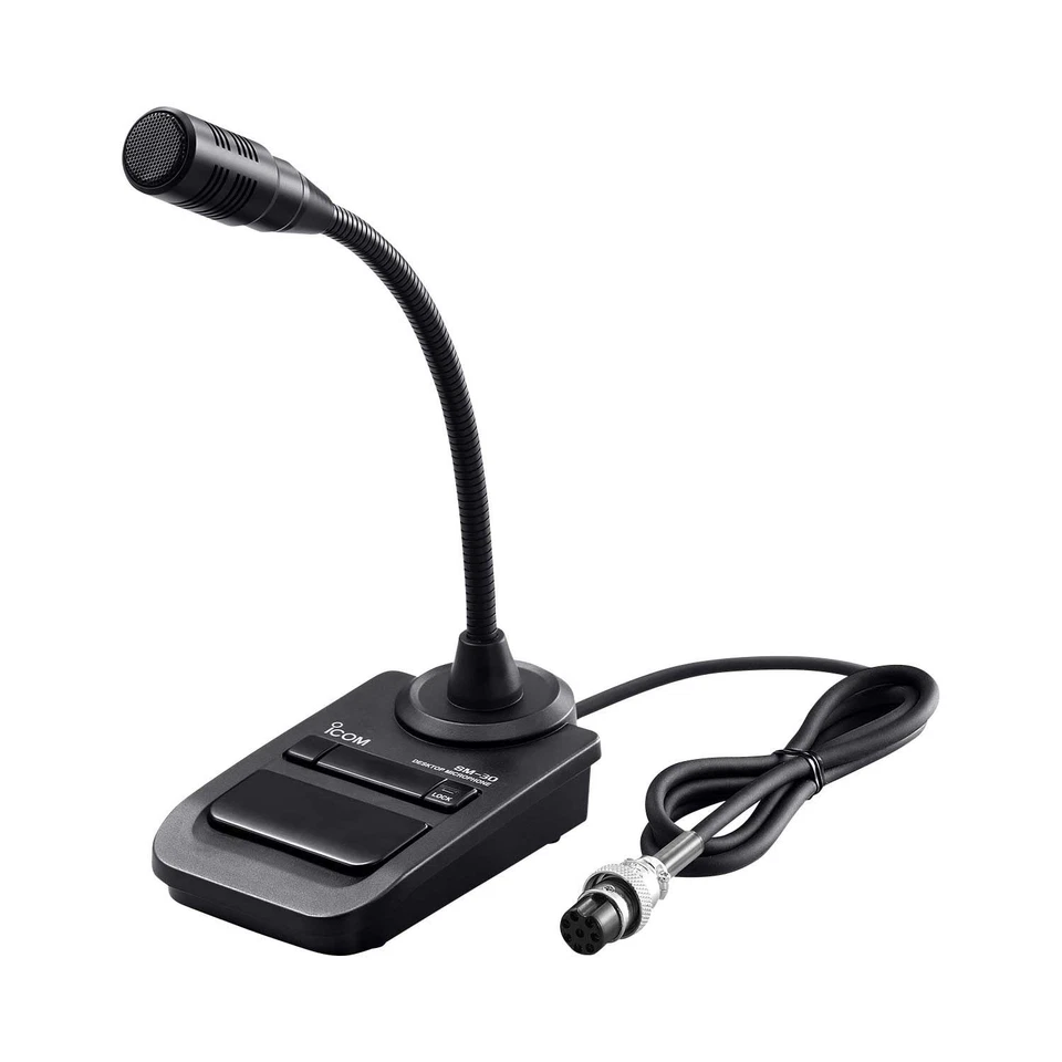 Micrófono de escritorio ICOM SM-30 para base HF - conector de 8 pines,... - Imagen 1 de 1