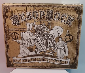 Aesop Rock Fast Cars, Danger, Fire And Knives CD With Book Promo Copy DJX106CD - Picture 1 of 5