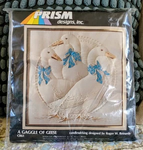 Vtg. 1983 Horizons Designs A Gaggle Of Geese CR61 Needlework NEW SEALED USA - Picture 1 of 3