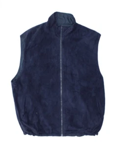 RUSSELL ATHLETIC Mens Reversible Gilet UK 44 2XL Navy Blue Nylon CH01 - Picture 1 of 6