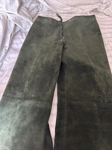 Beged-Or of Israel Suede Long Vest Jacket & Pants made in Italy - Picture 1 of 11