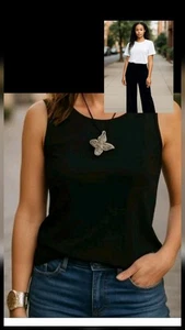 Paquete conjunto pantalón honda alto Chico's Traveler para mujer talla L 2 34x33 - Imagen 1 de 12