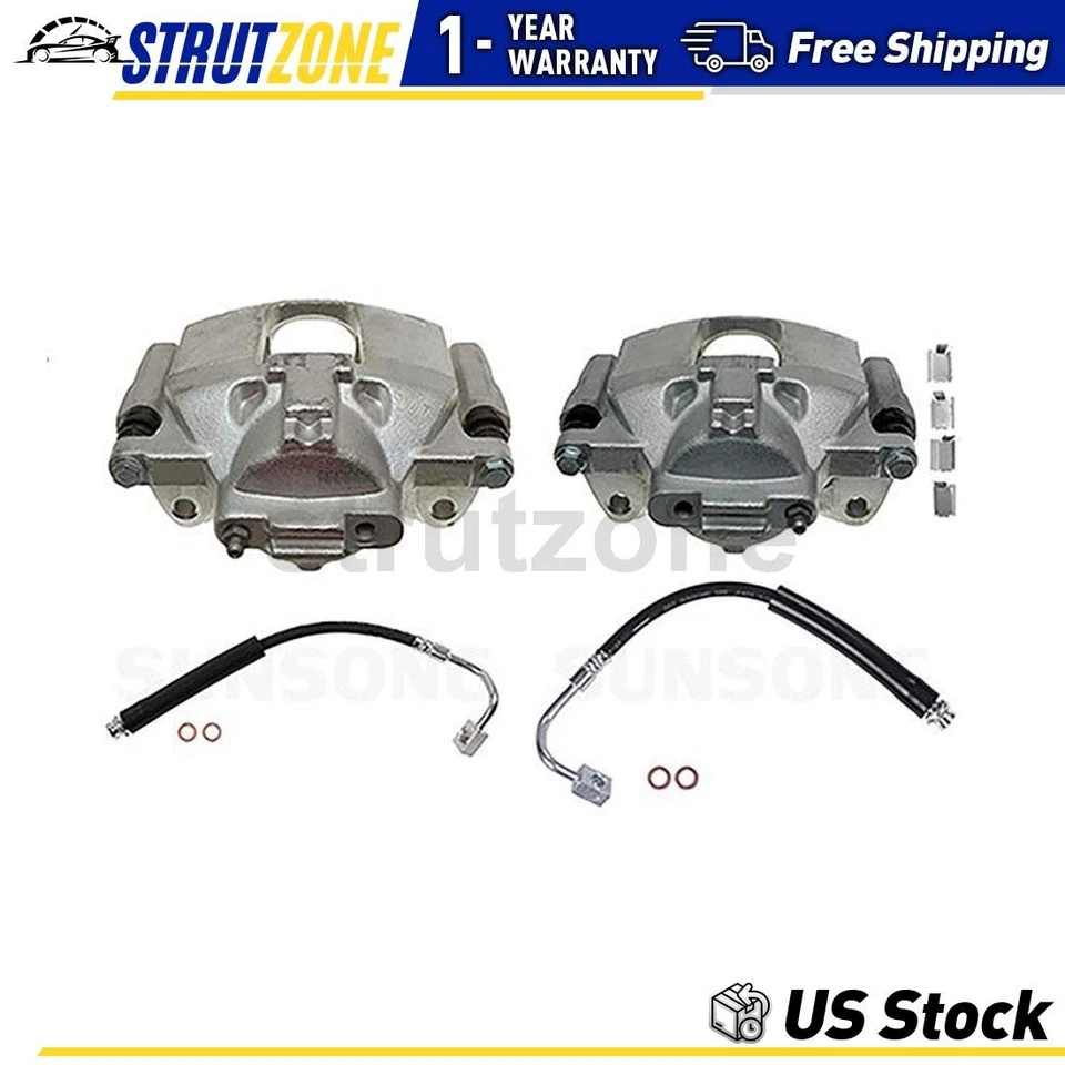 Pinzas de freno delanteras y manguera de freno para Dodge Grand Caravan 2013 2014 2015_ Foto 1 de 4