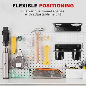 For Garage Organization Wall Funnel Holder Funnel Organizer Coated Finish - Picture 1 of 9