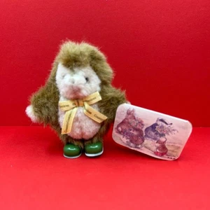 Vintage Country Companions Ed The Hedgehog Green Wellies Mini Plush Soft Toy 90s - Picture 1 of 5