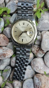 Vintage Rolex Datejust 1601 Silver Pie-Pan Dial Men's Automatic Watch 1963 - Picture 1 of 24