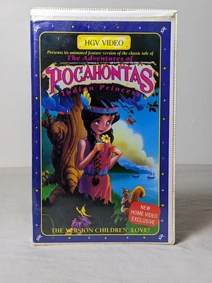 The Adventures of Pocahontas – Indian Princess (1994 HGV Video) VHS – Non-Disney - Image 1 of 4
