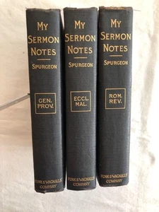 Charles Spurgeon My Sermon Notes Parts II, III, IV Pre-1892 (3 Book Lot) - Bild 1 von 12