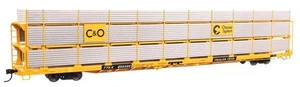 Walthers Mainline 910-8305 HO Scale 89' Flatcar Auto Rack Chesapeake & Ohio - Picture 1 of 1