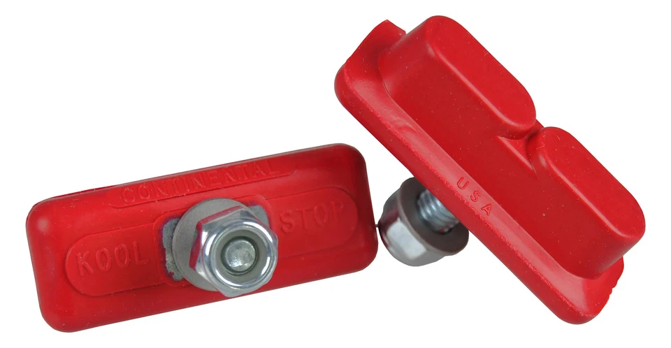 Pastillas de freno KOOL STOP Continental bicicleta ROSCADAS para Skyway Mags ROJO (PAR) Foto 1 de 1
