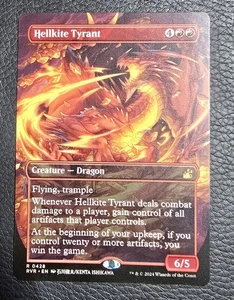 MTG - Hellkite Tyrant Anime Borderless - Ravnica Remastered Magic Card - Picture 1 of 2