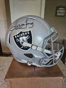 Raiders Howie Long Authentic Signed Full Size Speed Rep Helmet BAS Witnessed - Picture 1 of 7