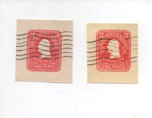 United States used cut square U385 U386 - Picture 1 of 1