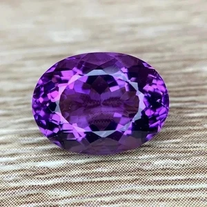 8.92 Ct Natural Unheated Purple Amethyst Oval Cut Certified Gemstone Few Left - Picture 1 of 6