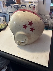 Vintage 60s Rawlings Playmaker TH60 Football Helmet Size Medium White /Red Sta - Picture 1 of 7