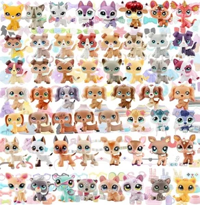 1-2 Stck. Mini Pet Shop LPS Kurzhaar Katzen Spielzeug Sammlerstück LPS Figur Haustier Weihnachtsgeschenk - Bild 1 von 15