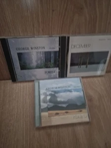 George Winston 3 Cd Lot Forest December Plains - Imagen 1 de 5