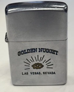 ZIPPO 1949 GOLDEN NUGGET LAS VEGAS CASINO MIT NEUSILBEREINSATZ FEUERZEUG FL200 - Bild 1 von 5