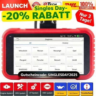 2025 Launch CRP123E Professional Car Diagnostic Tool Automotive OBD2 Scanner Fault Reader - Image 1 of 4