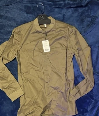 Helmut Lang Men's Brown LSBOMBER SHIRT - Image 1 of 3