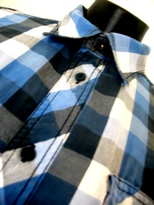 EightyEight Men's Shirt XLarge Long SL Button, Blue, White XL. - Picture 1 of 11