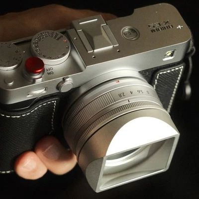 Metal Lens Hoods Cover Hood Cap Adapter Ring for Fujifilm XF23mm F2.8R Fuji XE5 - Image 1 of 4