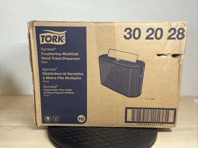 Tork Xpress Countertop Multifold Hand Towel Dispenser 302028 Black For H2 In Box - Image 1 of 4