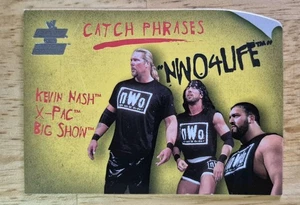 NWO | 2002 Fleer WWE Raw vs. SmackDown #13CP Catch Phrases - Picture 1 of 2