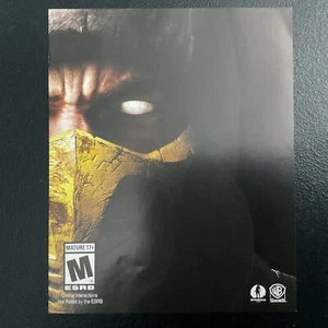 Mortal Kombat X PS4 PlayStation 4 Manual / Insert Only - Picture 1 of 2