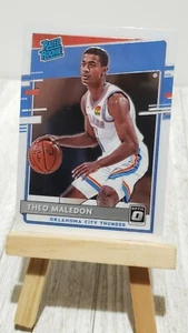 2020-21 Donruss Optic Basketball Base Rated Rookie #184 Theo Maledon RC Thunder - Picture 1 of 2