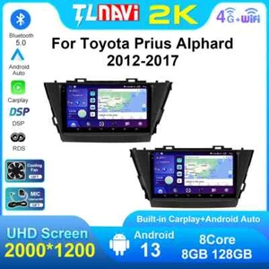 Android Auto Car Radio For Toyota Prius Alphard 2012-2017 Navi GPS DSP Carplay - Picture 1 of 40
