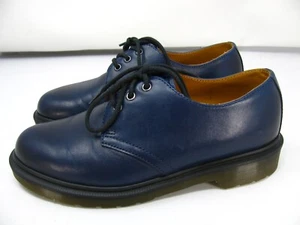 Dr. Doc Martens 1461 Mens 5 Womens 6   EU 37 Blue Lace Up Oxfords Shoes England - Picture 1 of 14