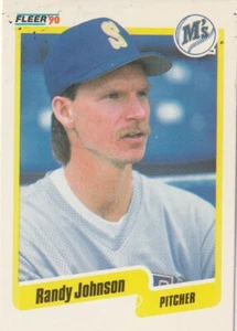 FREE SHIPPING-MINT-1990 Fleer Randy Johnson #518 MARINERS PLUS BONUS CARDS - Picture 1 of 1