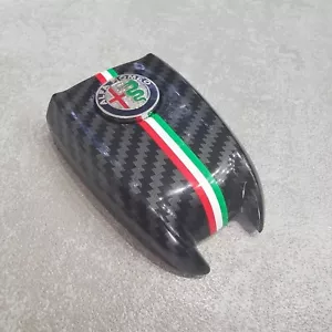 Carbon key cover Alfa Romeo Giulia Stelvio key shell with logo - Picture 1 of 4