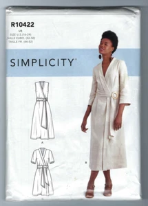 New Simplicity 10422 Misses Wrap Dress Pattern Sz 16-24 Uncut FF - Picture 1 of 2